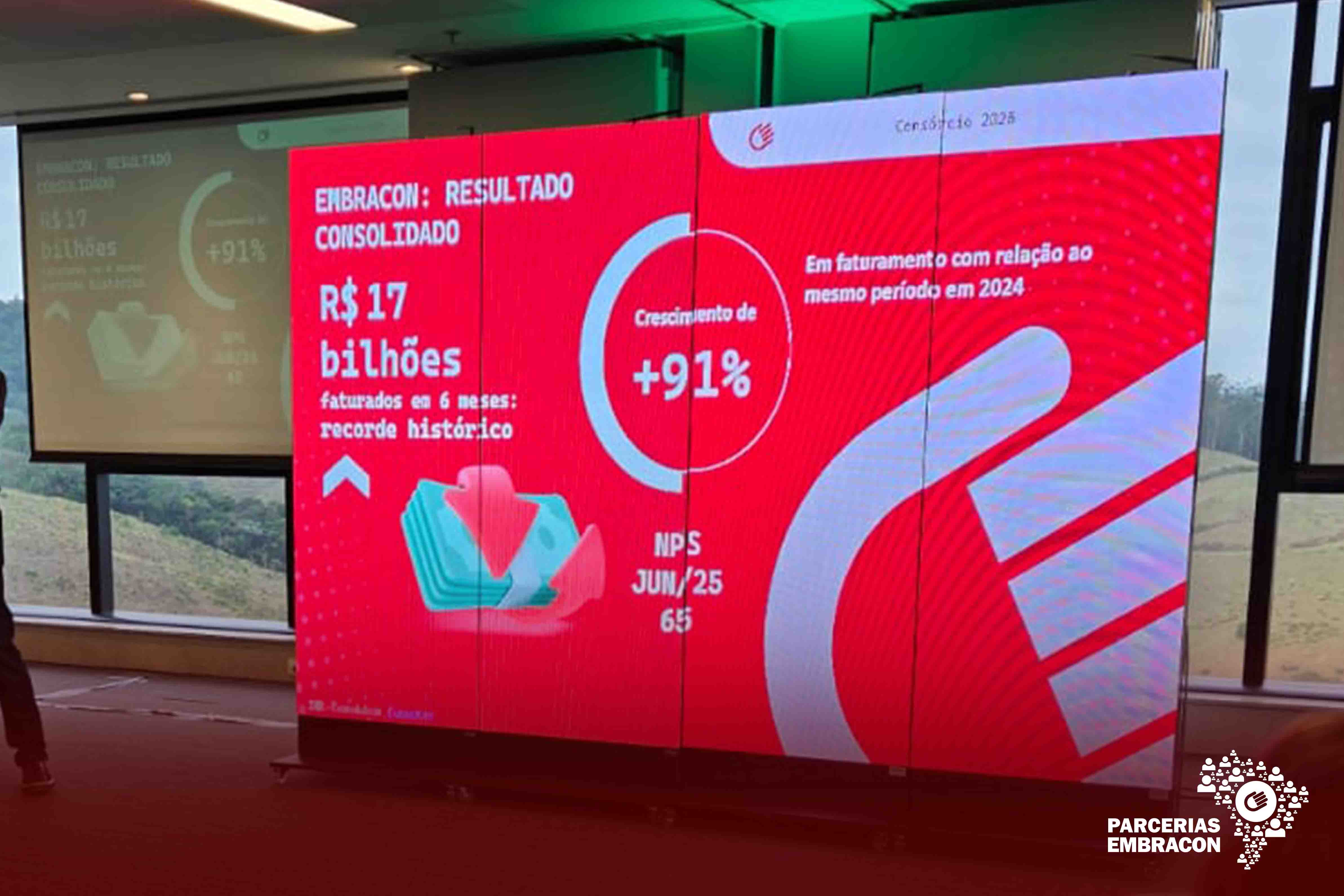 Embracon fatura R$ 17 bilhões em seis meses e bate recorde!